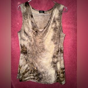 Ford Brown Patterned Tank Top